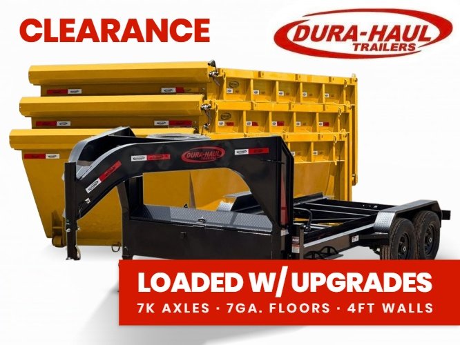 Dura Haul 16' GN Roll off Bundle (2) 7k Axles + 3 Bins w/ 4' Walls