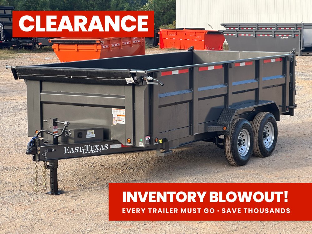 83"x16' Bumper Pull Dump Trailer 36" Sides - 14k GVWR
