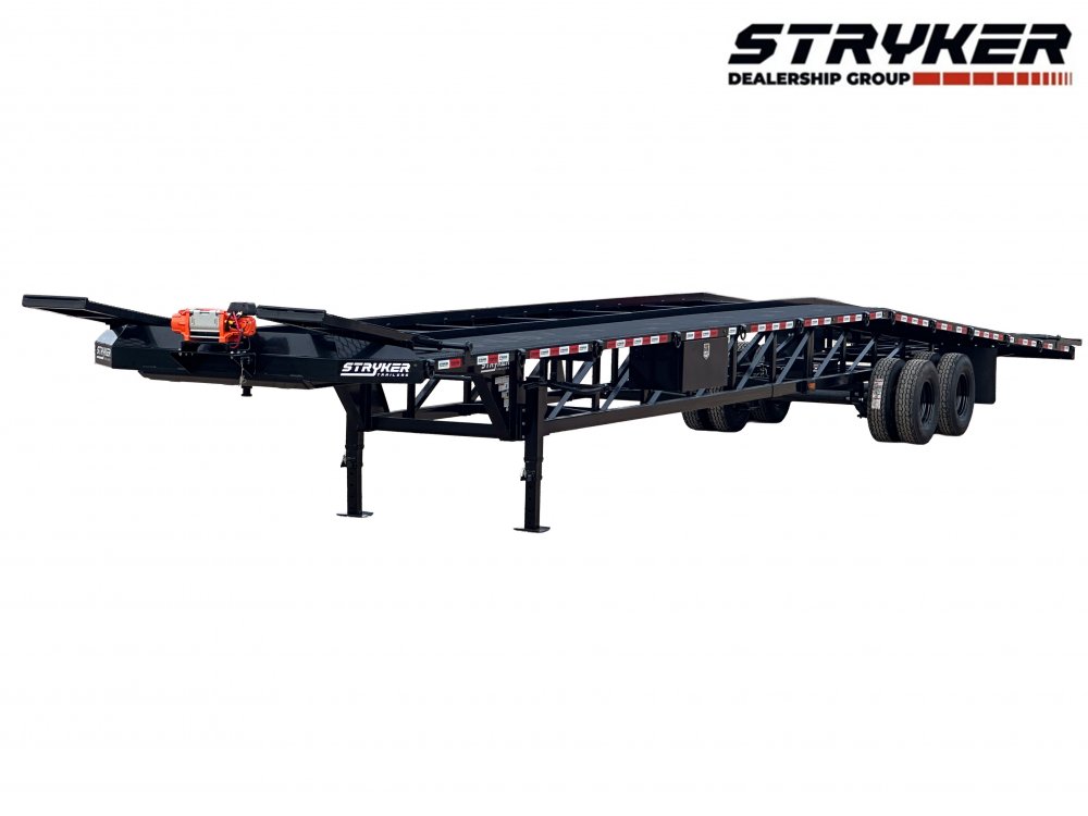 50' Low Profile Wedge (2) 12k Elec/Hyd Axles, Winch, 10' Aluminum Ramps, Spare