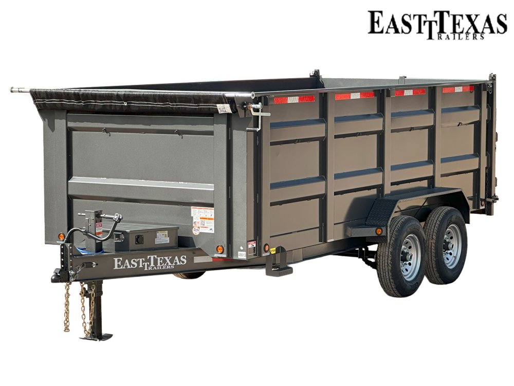 83"x16' Bumper Pull Dump Trailer 48" Sides - 14k GVWR