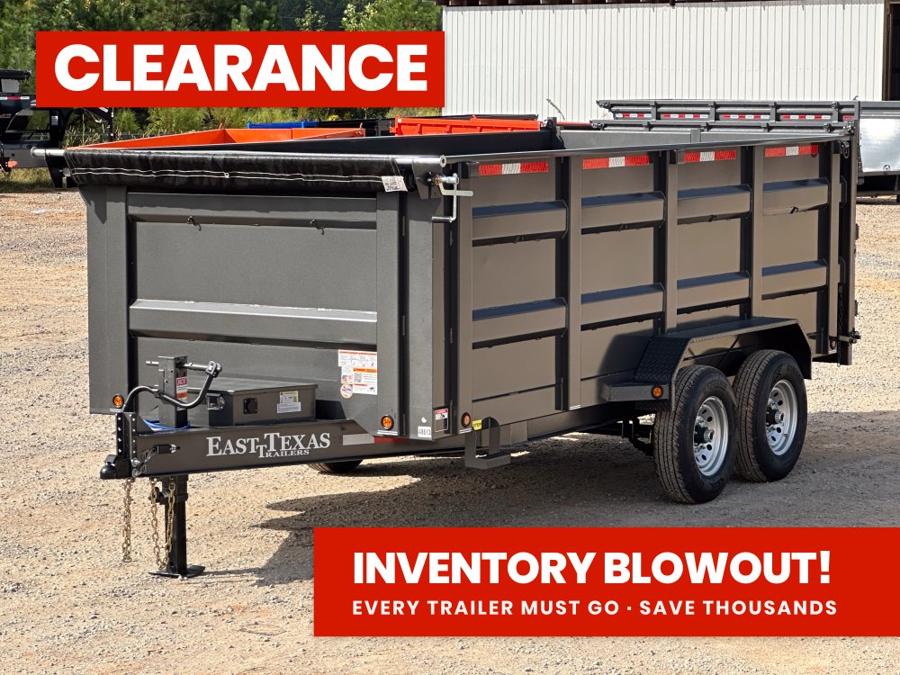 83"x16' Bumper Pull Dump Trailer 48" Sides - 14k GVWR