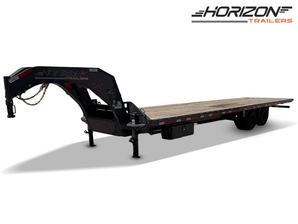 36' Horizon FFH Gooseneck Deckover Full Tilt Trailer - (2) 10k Axles