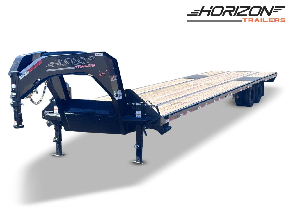 40' FHZ Gooseneck Deckover (2) 10K Axles Straight Deck