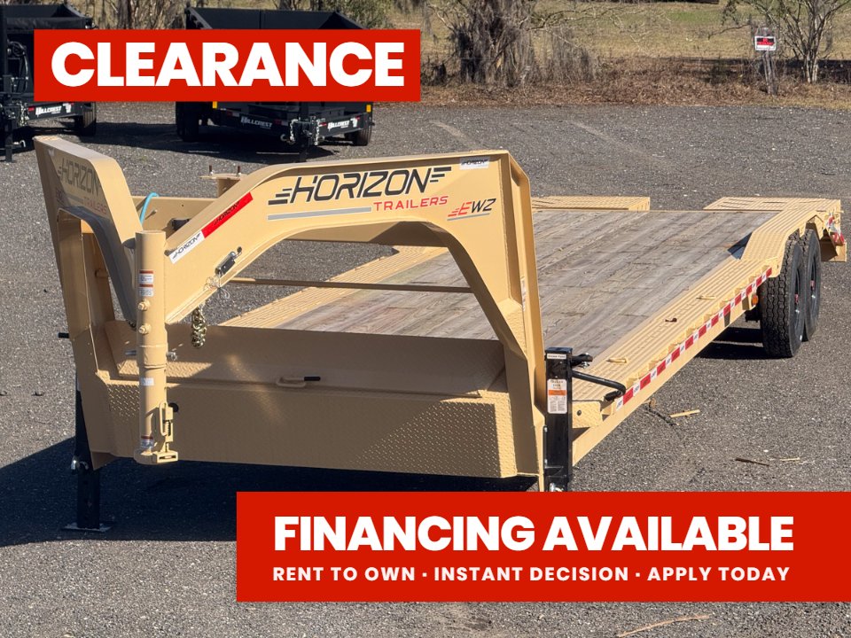 34' EWZ Gooseneck Equipment Hauler 8k Axles