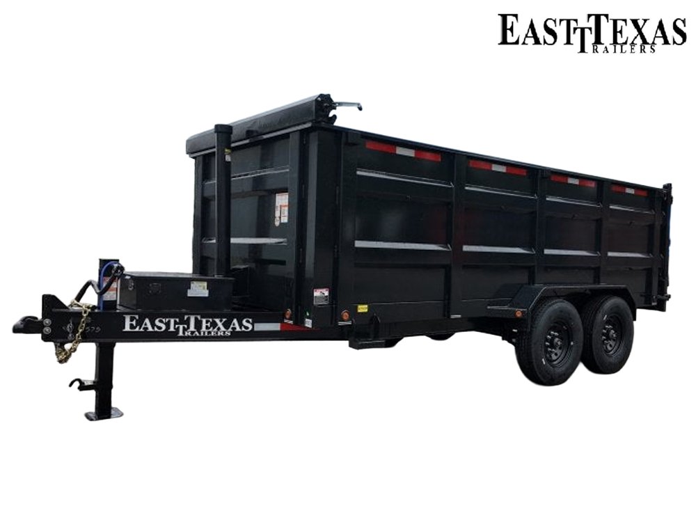 83"x16' Bumper Pull Dump Trailer 48" Sides - 16k GVWR