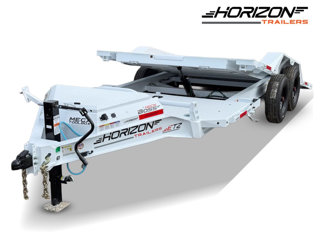 20' Horizon ETZ Bumper Pull Equipment Tilt Trailer Drive Over Fenders - (2) 8K Axles