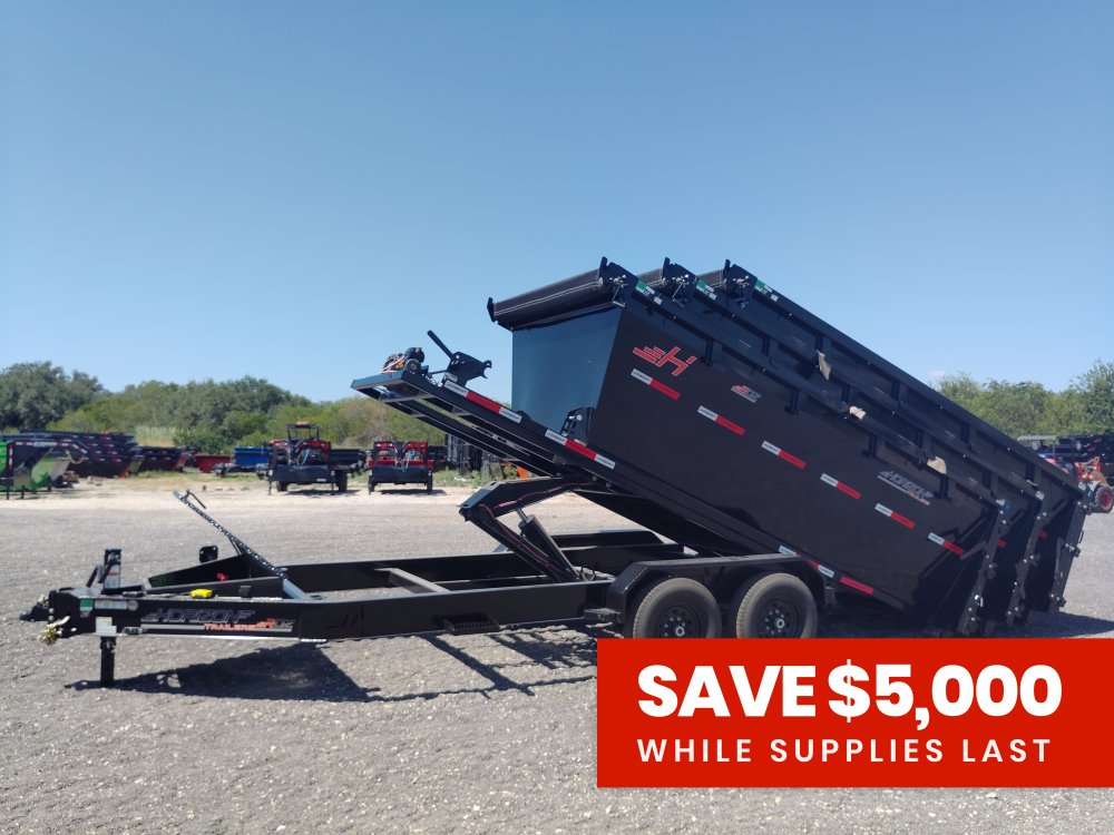 Horizon 14' RDZ BP Roll off Bundle (2) 7k Axles + 3 Bins w/ 4' Walls