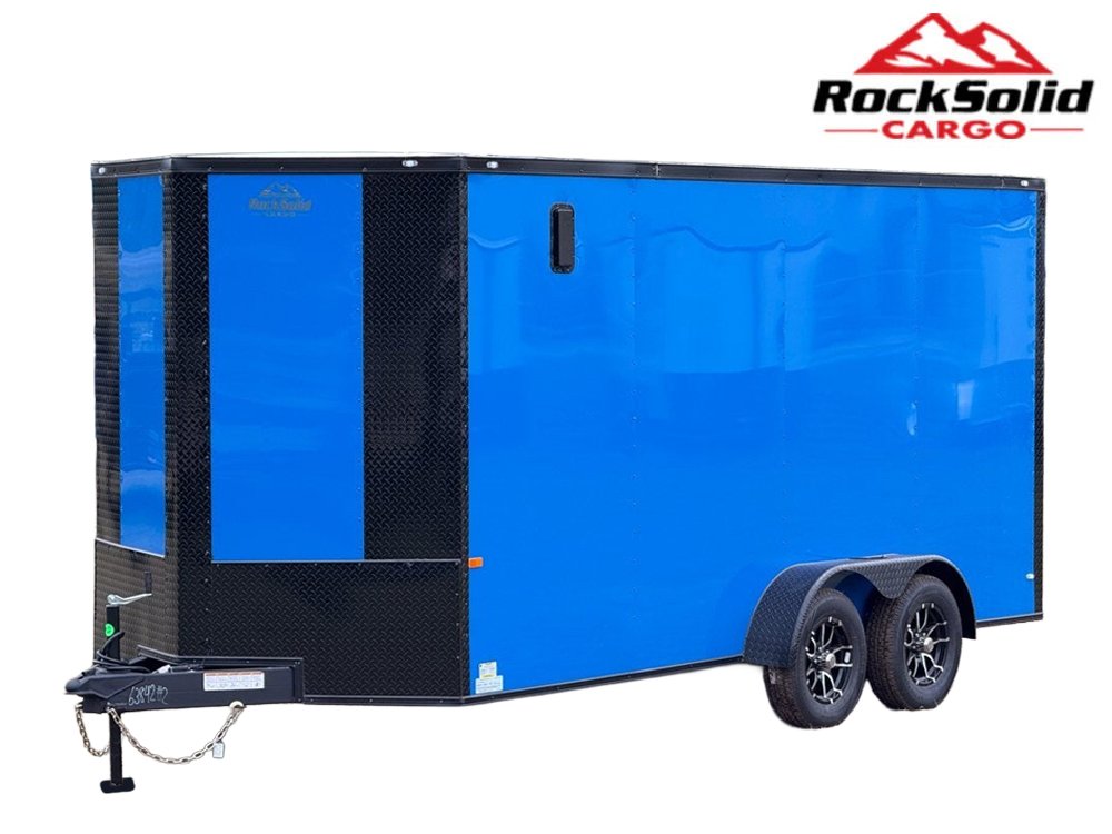 7 x 16 TA Enclosed Trailer - Black Out Package - .080 Polycore - 7' Interior
