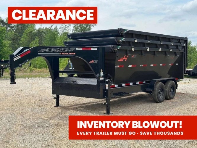 Horizon 14' RDZ GN Roll off Bundle (2) 7k Axles + 3 Bins w/ 4' Walls
