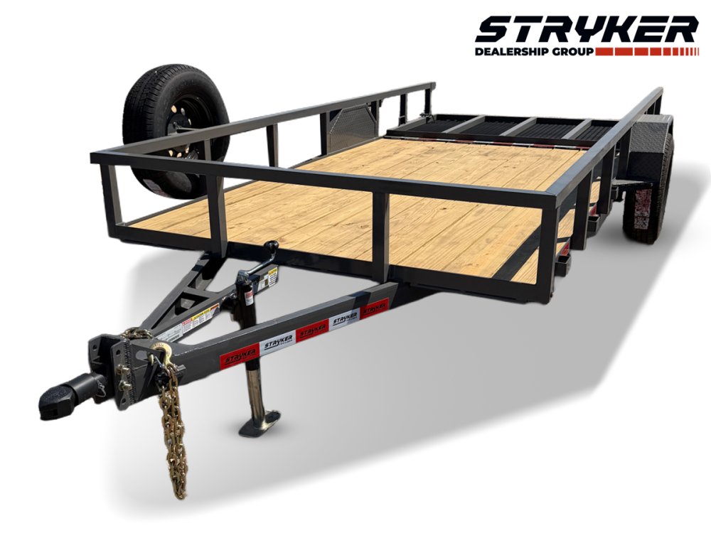 14' Utility Trailer (1) 3.5K Axle, 77" Wide 4' Gate