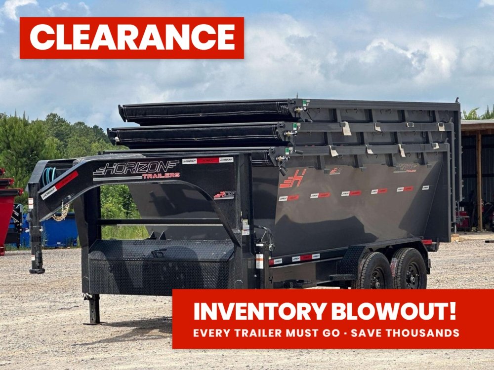 Horizon 16' RDZ GN Roll off Bundle (2) 7k Axles + 3 Bins w/ 4' Walls