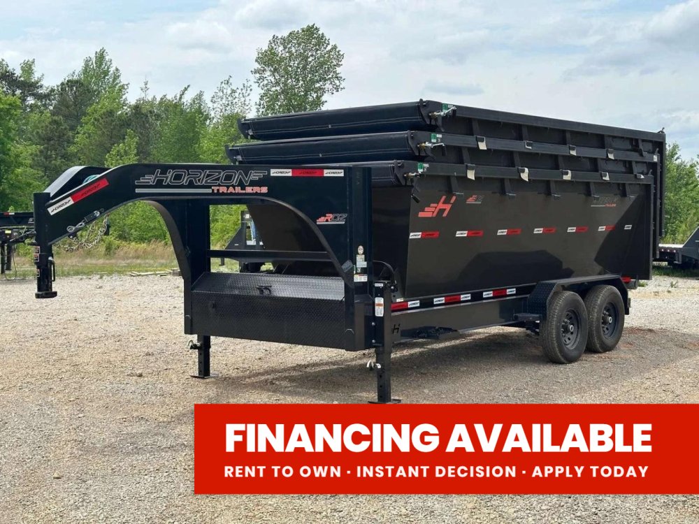Horizon 16' RDZ GN Roll off Bundle (2) 7k Axles + 3 Bins w/ 4' Walls