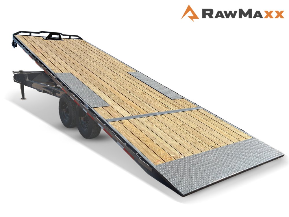 26' RawMaxx DTX Deckover Tilt Trailer - (2) 8k Axles