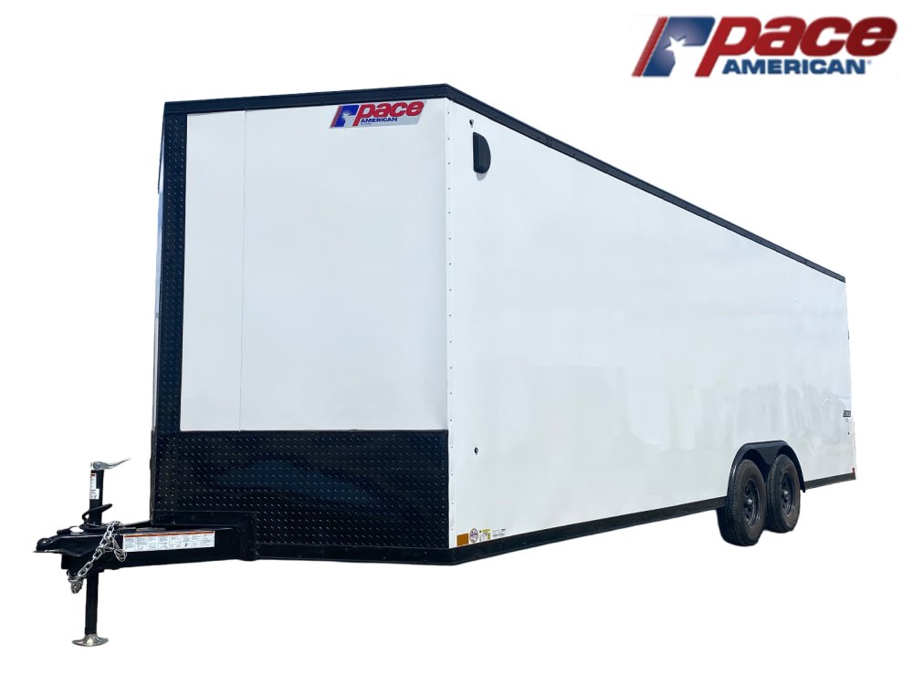 8.5 x 24 Journey SE Flat Top Sloped V Nose Car Hauler (2) 5200 lbs Axles