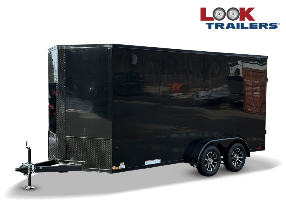 7 x 16 Look Trailers ST DLX Flat Top V Nose Enclosed Trailer - (2) 3.5k lb Axles