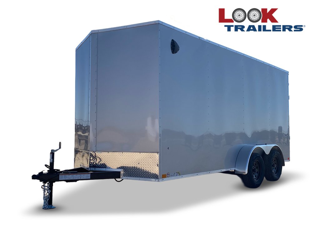 7 x 16 Look Trailers ST DLX Flat Top V Nose Enclosed Trailer - (2) 3.5k lb Axles