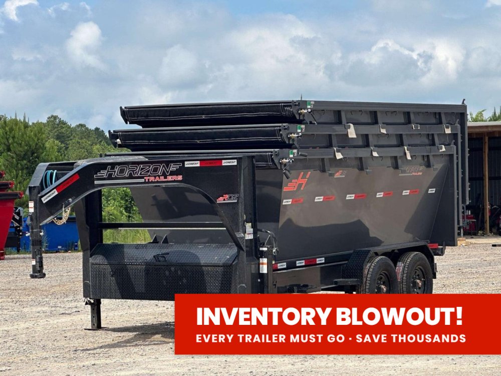 Horizon 16' RDZ GN Roll off Bundle (2) 8k Axles + 3 Bins w/ 4' Walls
