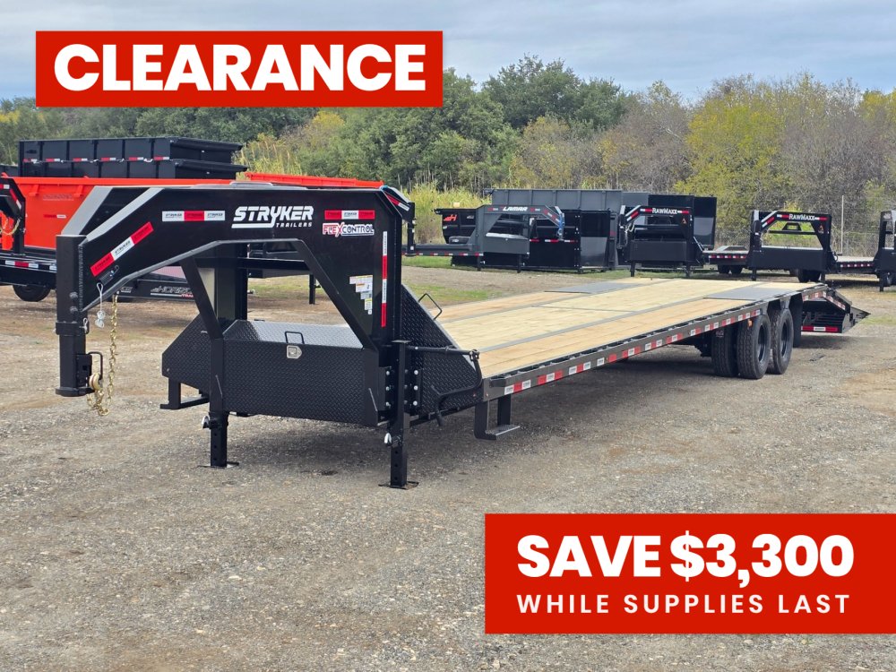 40' Stryker Gooseneck (2) 12K Axles Mega Ramps Dual Wheels
