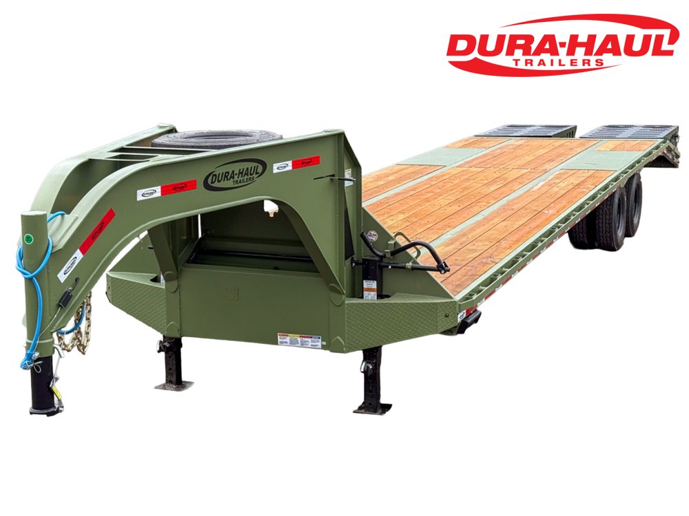 35' DKO Gooseneck Deckover 30' + 5' Mega Ramps (2) 12K Axles