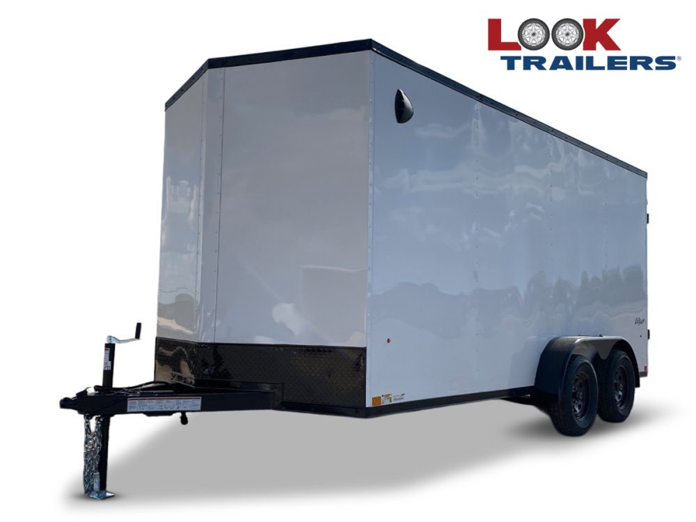 7 x 14 Look Trailers ST DLX Flat Top V Nose Enclosed Trailer - (2) 3.5k lb Axles