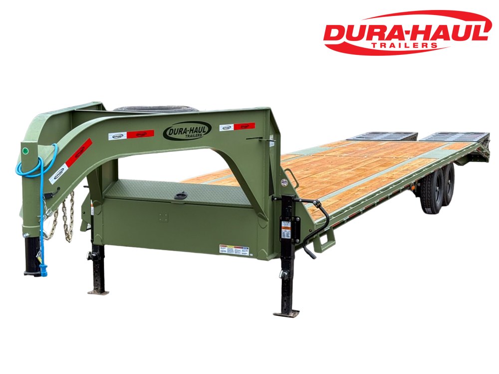 35' DKO Gooseneck Deckover 30' + 5' Mega Ramps (2) 7K Axles