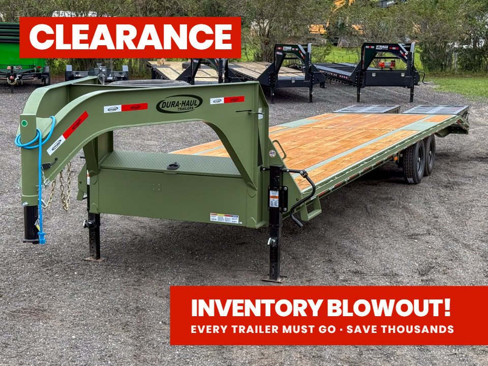35' DKO Gooseneck Deckover 30' + 5' Mega Ramps (2) 7K Axles