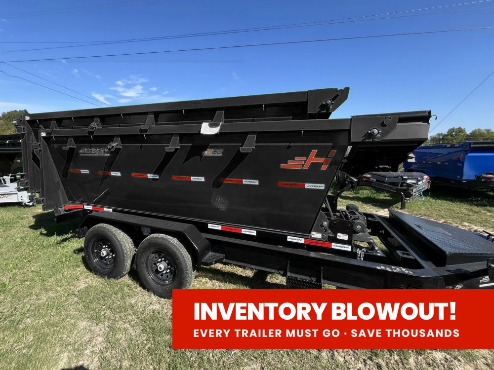 Horizon 14' RDZ BP Roll off Bundle (2) 7k Axles + 2 Bins w/ 4' Walls