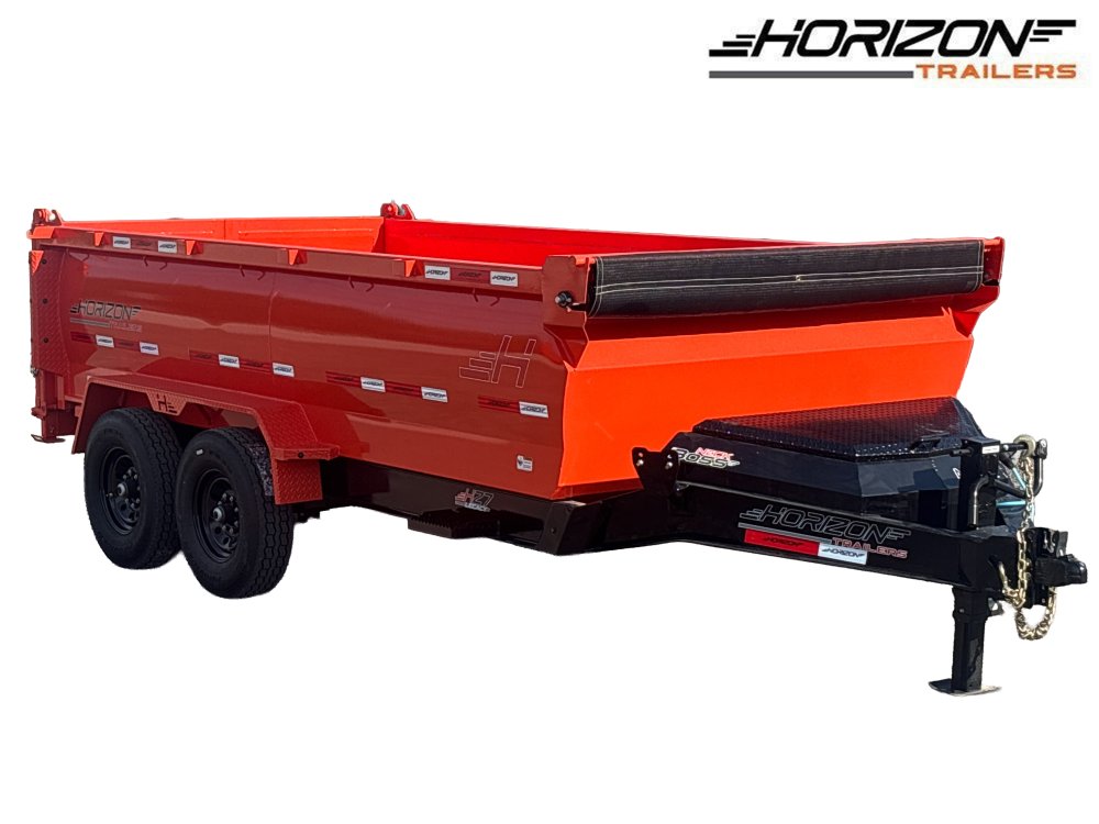 14' HZ7 Dump 36" Sides - 7K Axles - 620 Scissor