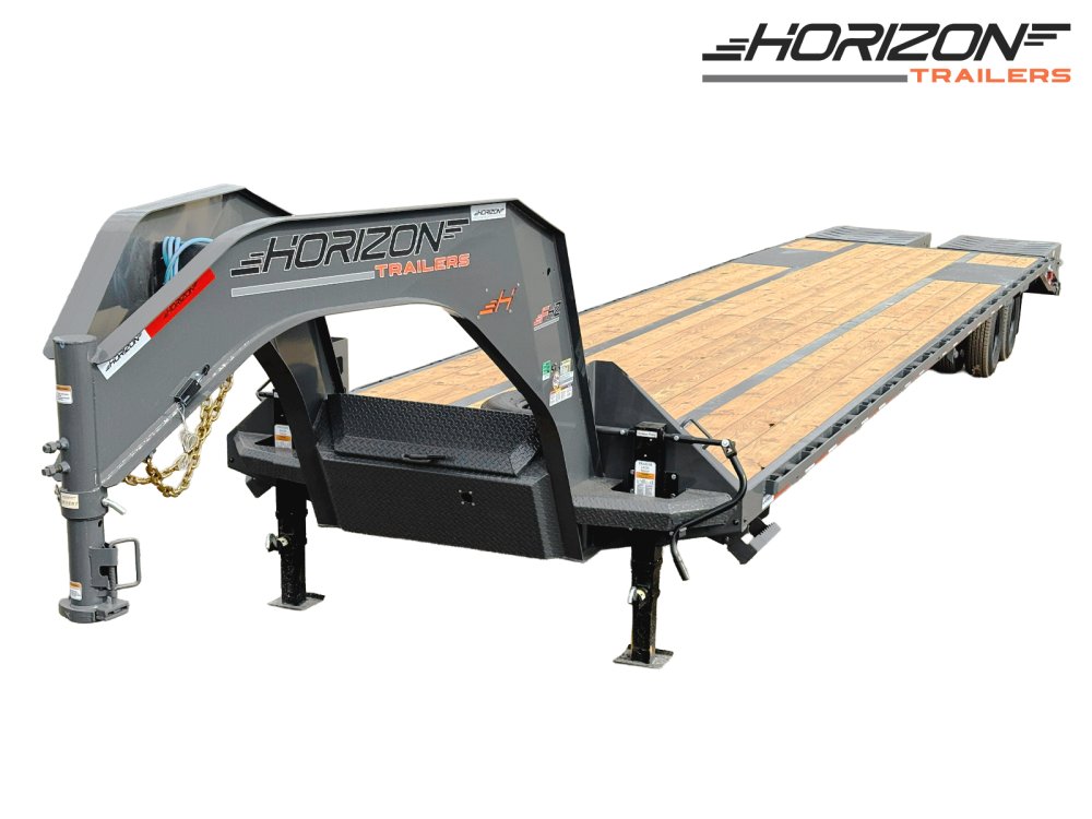 40' FHZ Gooseneck Deckover (2) 12K Axles Mega Ramps 25.9 GVWR