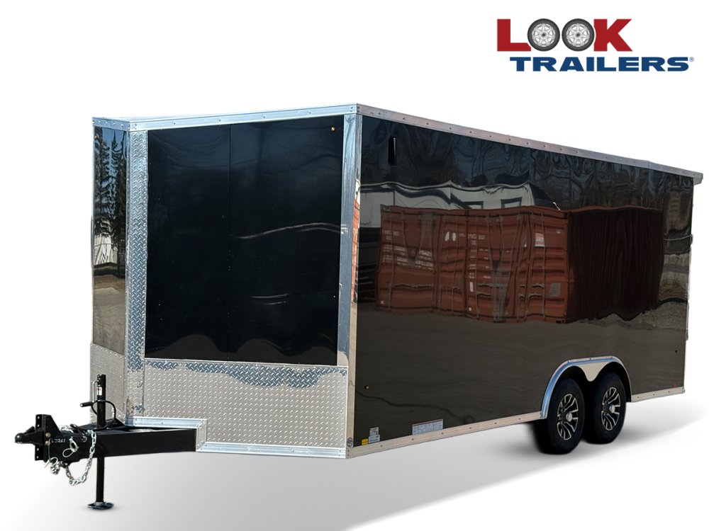 8.5 x 20 Look Trailers Element SE Flat Top V Nose Enclosed Trailer - (2) 5.2k lb Axles