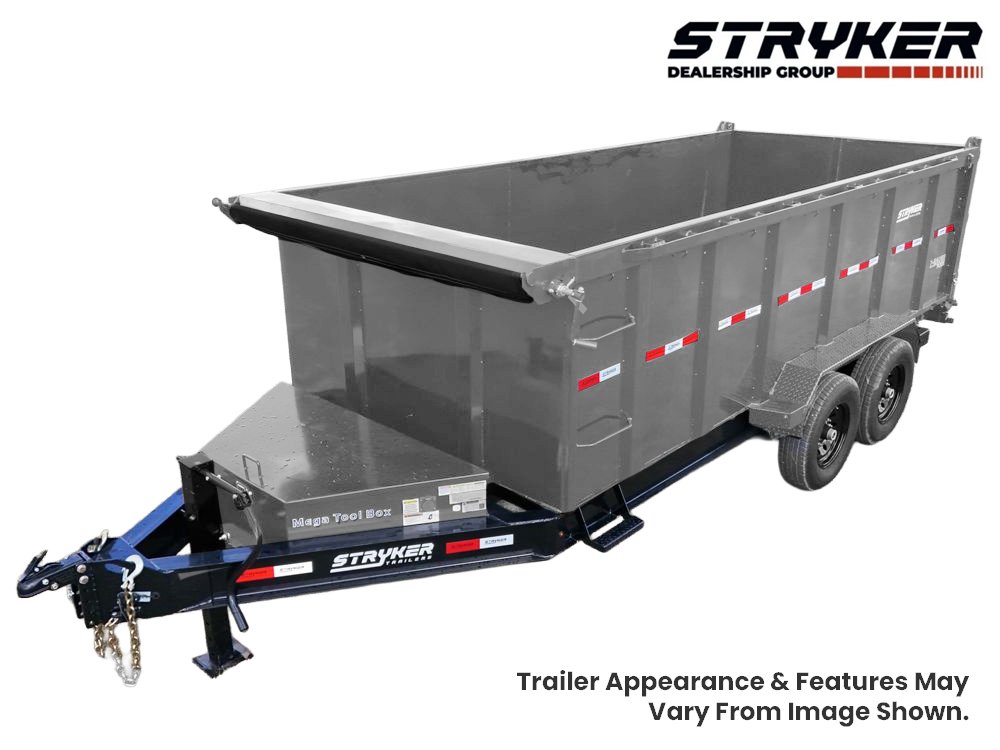 16' SDT Dump Trailer (2) 8K Axles 48" Side Walls - 620 Scissor Lift - 3 Way Gate