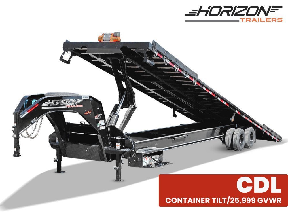 40' Horizon CFT Gooseneck Full Tilt Container Trailer - (2) 12k Axles