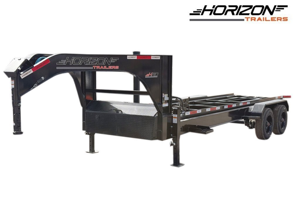 Horizon 20' HRD GN Roll Off Base (2) 10k Axles - Black