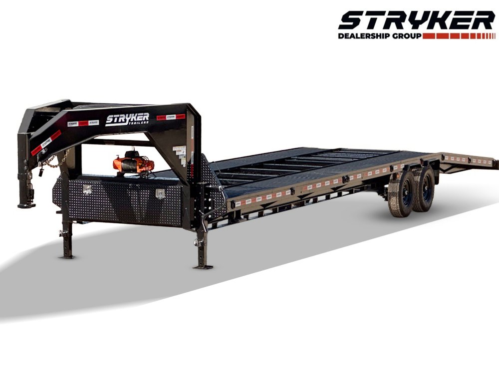 36' Stryker Gooseneck Mesh Deck Multi Car Haulers (2) 8k Axles - 12k GVWR Derated