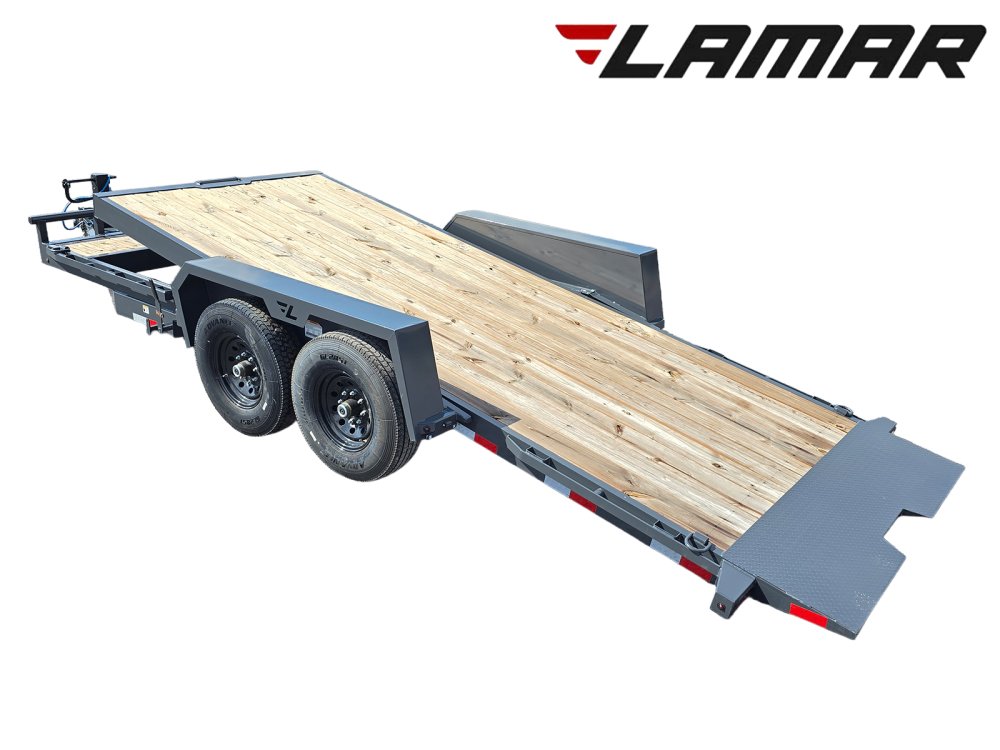 18' Tilt Trailer Lamar (2) 7K Axles 14K GVWR 10K Payload