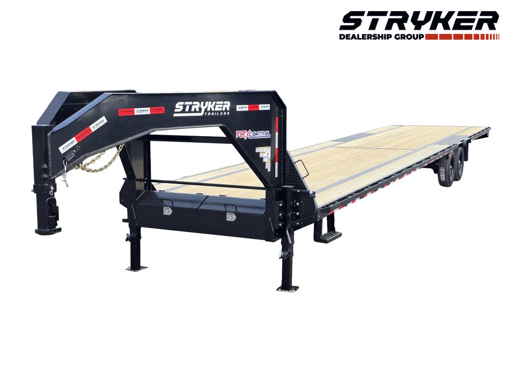 40' Stryker ELITE Gooseneck (2) 8k Axles 14ply tires Straight Deck