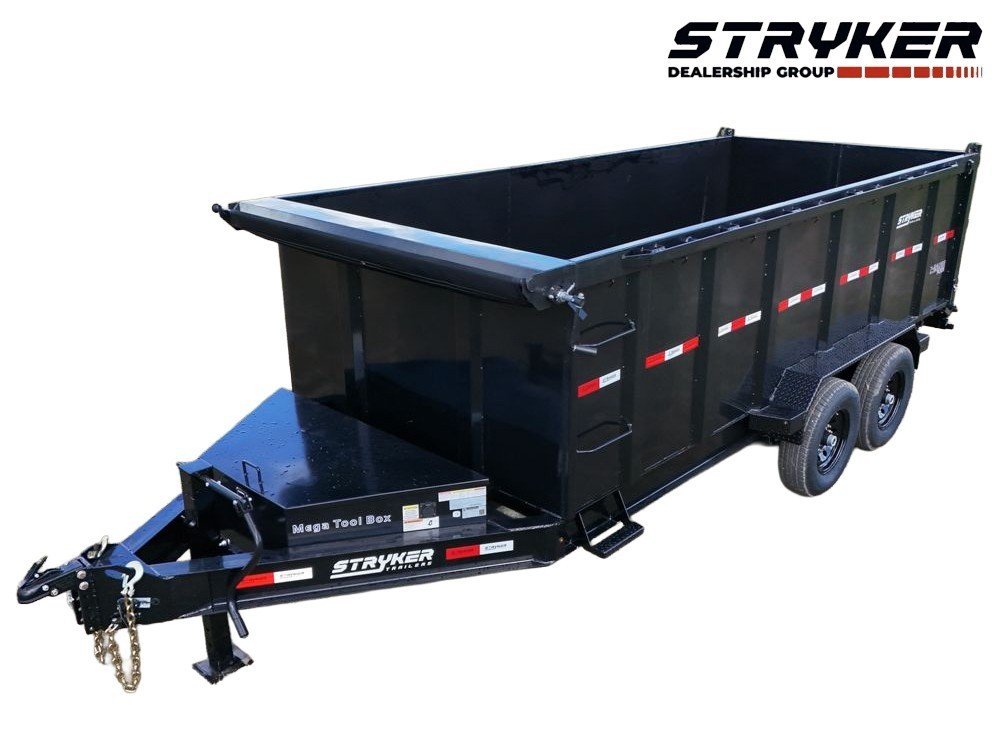 16' SDT Dump Trailer (2) 8K Axles 48" Side Walls - 620 Scissor Lift - 3 Way Gate