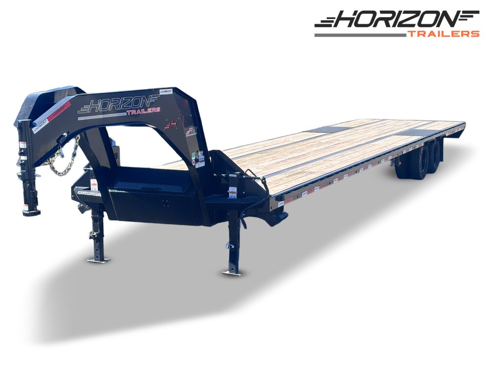40' FHZ Gooseneck Deckover (2) 10K Axles Straight Deck