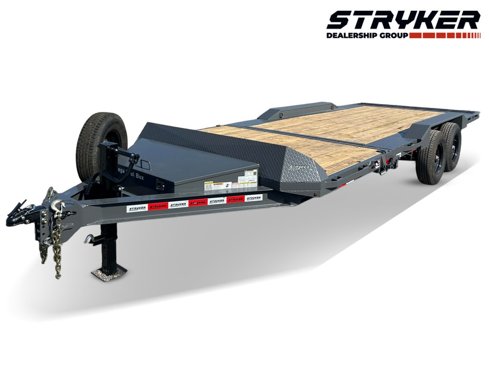 22' Tilt Trailer Drive Over Fenders, 7K Axles
