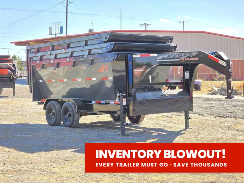 Horizon 14' RDZ GN Roll off Bundle (2) 7k Axles + 3 Bins w/ 4' Walls