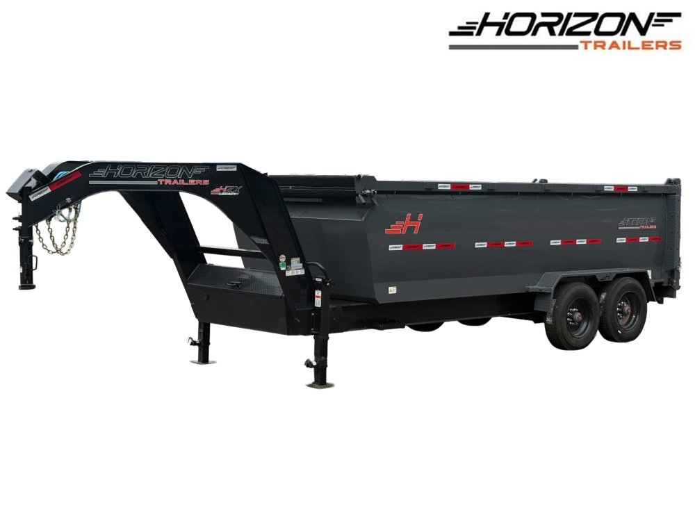 16' HZX GN Dump Trailer 10K Axles 4' High Sides
