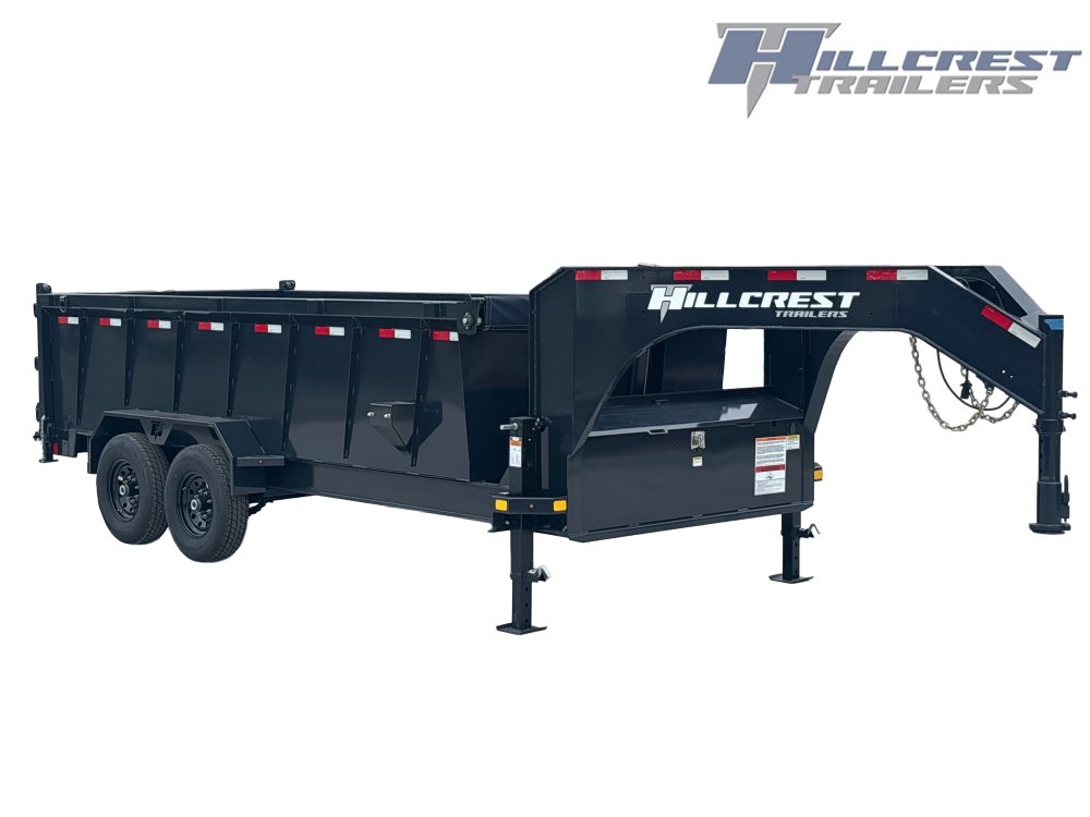 16' Dump Trailer GN 40" Side Walls - Telescopic Lift - 7k Axles