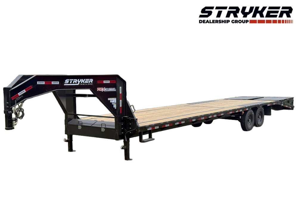 35' Stryker Gooseneck (2) 7K Axles Mega Ramps 14 ply Tires