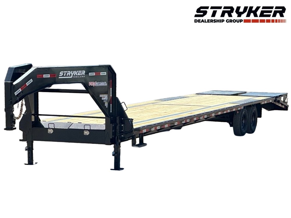 40' Stryker Gooseneck (2) 7K Axles Mega Ramps 14 ply Tires