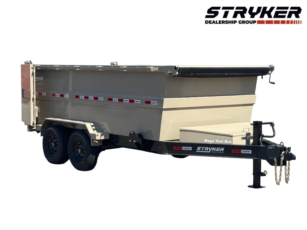 14' SDT Dump Trailer 48" Side Walls - 620 Scissor Lift - 3 Way Gate