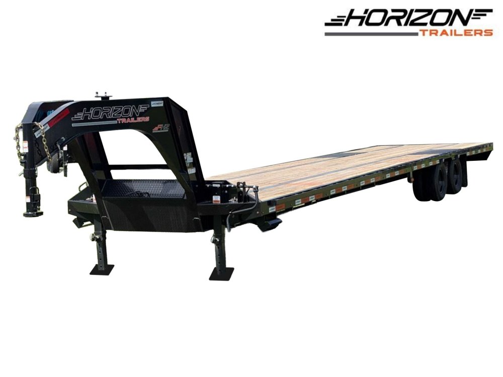 40' FHZ Gooseneck Deckover (2) 12K Axles Straight Deck 25.9 GVWR