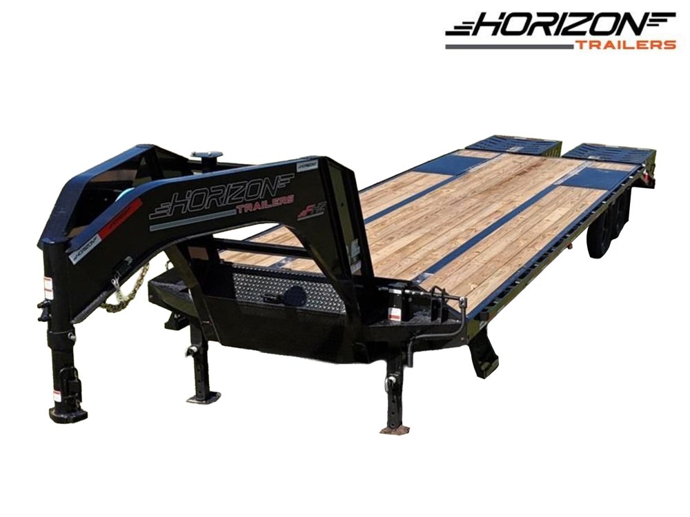 30' FHZ Gooseneck Deckover w/ Mega Ramps (2) 10K Axles