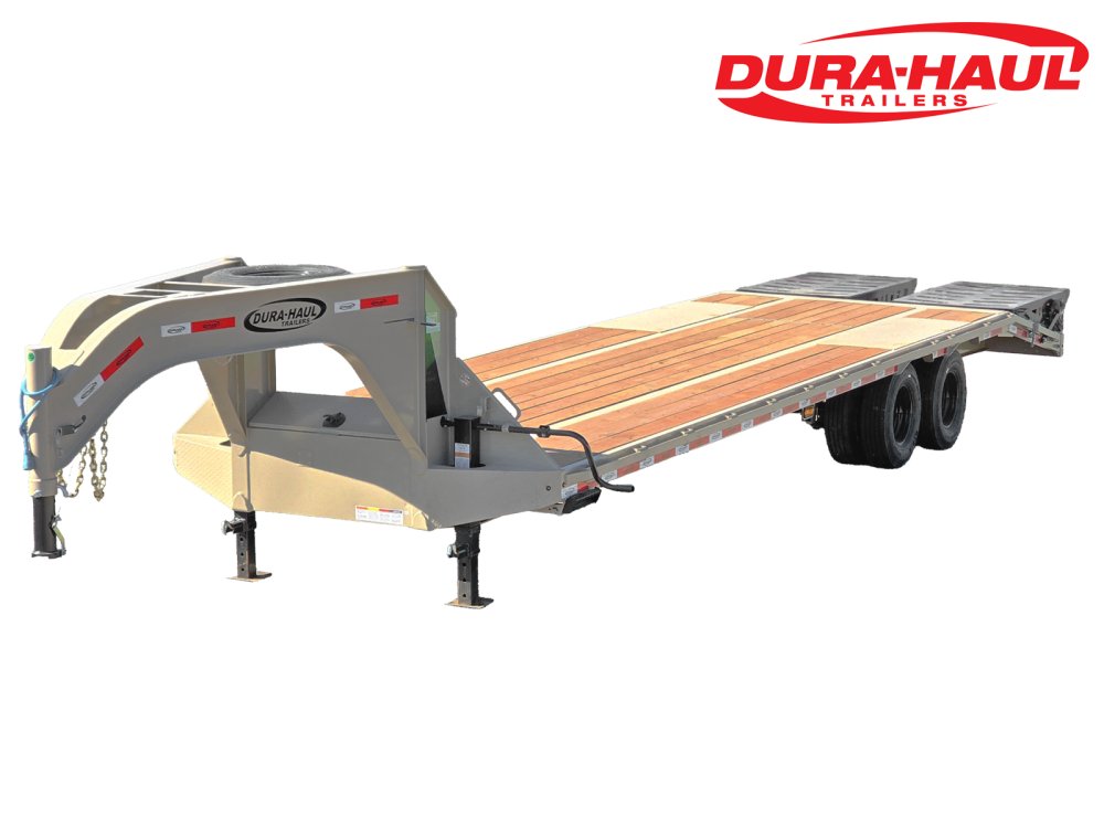 30' DKO Gooseneck Deckover 25' + 5' Mega Ramps (2) 10K Axles