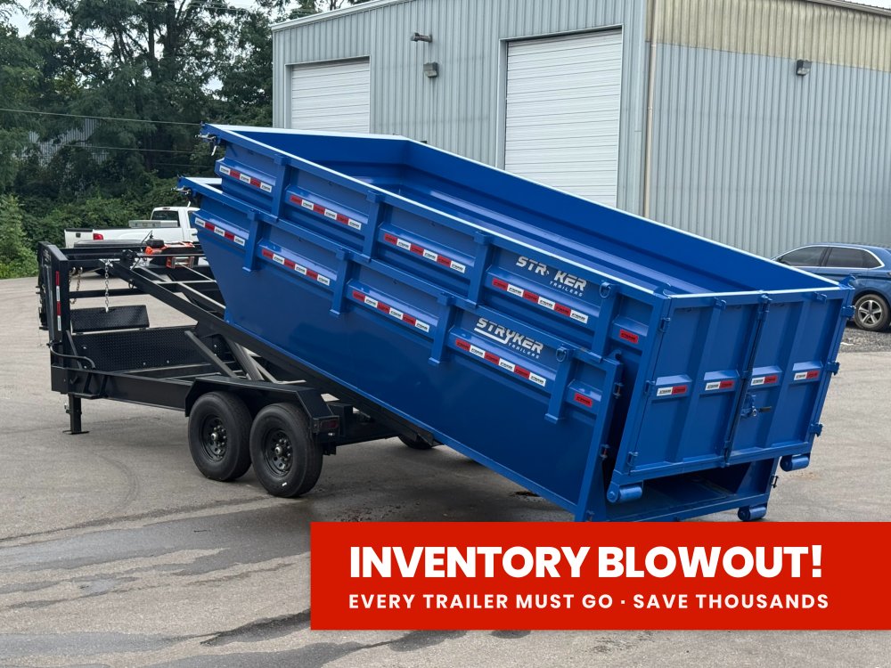 Stryker 16' GN Roll off Bundle (2) 7k Axles + 2 Bins w/ 4' Walls