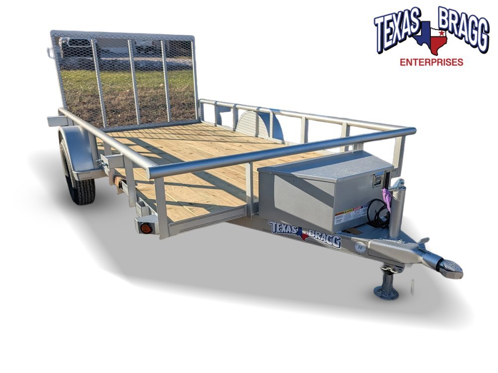 6.5 x 12 SA Pipe Top Utility Trailer Texas Bragg 3.5K